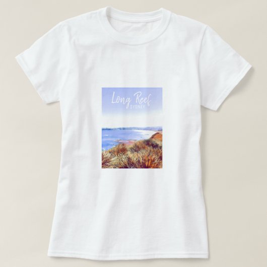 T-shirt Long Reef Sydney plage Australie voyage (Design devant)