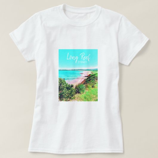 T-shirt Long Reef Sydney plage Australie voyage (Design devant)