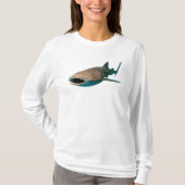 T-shirt long requin-baleine (Devant)