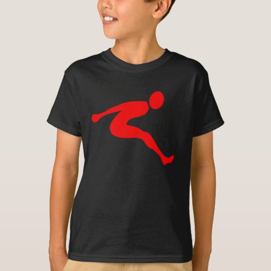 T-shirt Long saut - rouge (Devant)
