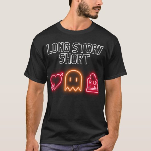 T-shirt Long Story Short (Devant)