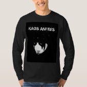 T-shirt Long visage de la douille B&W de Kaos Anubis (Devant)