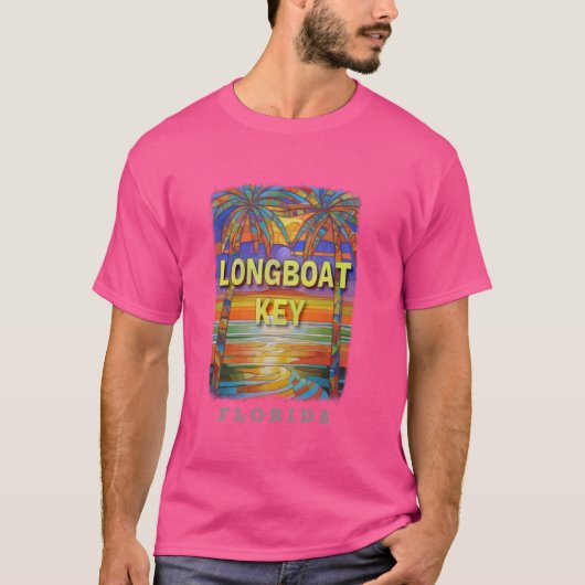 T-shirt Longboat Key Florida FL Sunset Bliss SD694 (Devant)