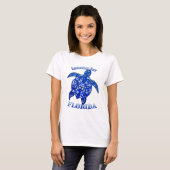 T-shirt Longboat Key Florida Vacances Tortue tribale (Devant entier)