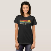 T-shirt Longboat Key Floride Retro Sunset Style détendu (Devant entier)