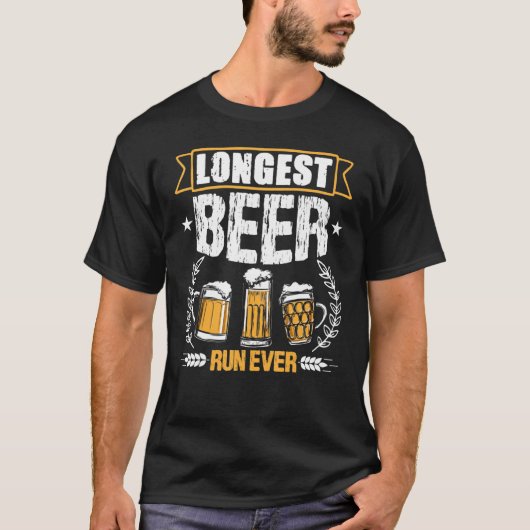 T-shirt Longest Beer Run Ever  Running (Devant)