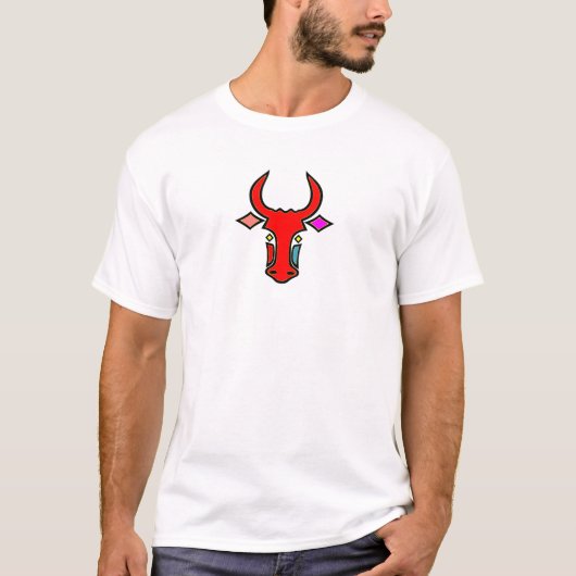 T-shirt Longhorn du Texas stylisé (Devant)