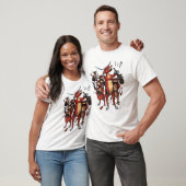 T-shirt longhorn MOO-SIC (Unisexe)