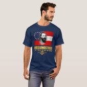 T-shirt Longstreet (patriote du sud) (Devant entier)