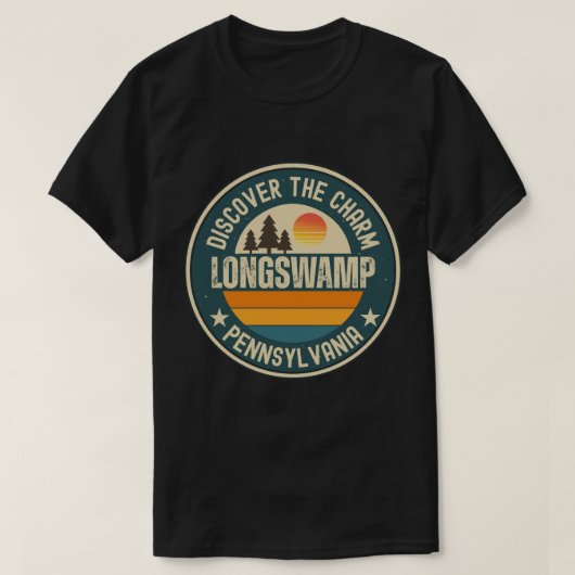 T-shirt Longswamp, Pennsylvanie (Design devant)