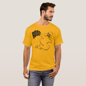 T-shirt longtemps gainé de fantôme de Halloween (Devant entier)