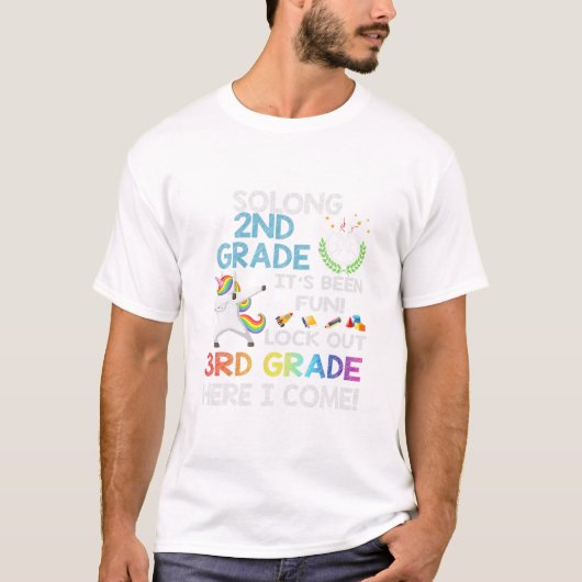T-shirt Longue 2e année, attention 3e (Devant)