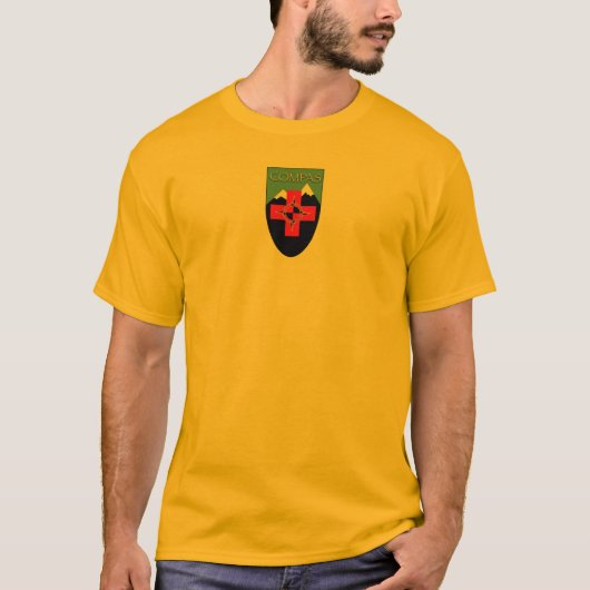 T-shirt Longue chemise de douille de COMPAS, couleurs (Devant)