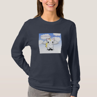 T-shirt Longue chemise de douille de Haikoo de dames