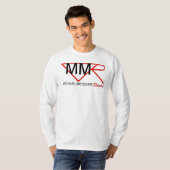 T-shirt Longue chemise de douille de MMR (Devant entier)