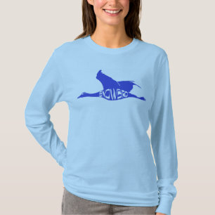 T-shirt Longue chemise de douille de Snowbird
