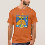 T-shirt Longue chemise de douille de Thanksgivukkah<br><div class="desc">Célébrez ces vacances des années once-in-80, 000,  en combinant Hannukah et thanksgiving. La chemise montre un menorah et une dinde,  avec 3 dates.</div>