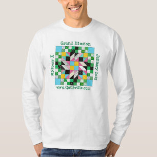 T-shirt Longue chemise de jersey de douille d'illusion