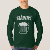 T-shirt Longue chemise de Jour de la Saint Patrick de vert (Devant)