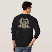 T-shirt longue chemise de la douille 3b (Dos entier)