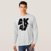 T-shirt Longue chemise de sleve d'AK-47 (Devant entier)