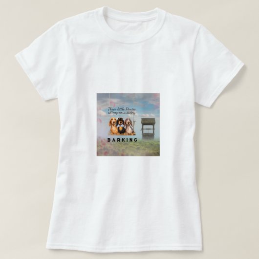 T-shirt Longue Cheveux Dachshunds Tee - shirt pivotant (Design devant)