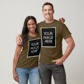 T-shirt Longue douille de base : Brun (Unisexe)