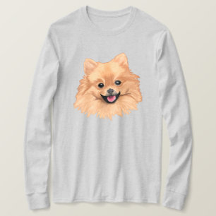 T-shirt Longue douille de Pomeranian