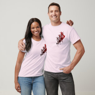 T-shirt Longue douille d'habillement américain foncé de