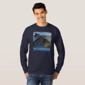 T-shirt Longue douille du merle SR-71 (Devant entier)