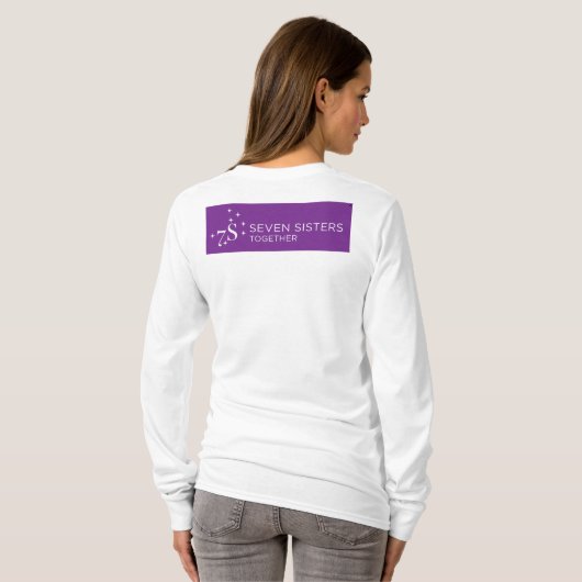 T-shirt Longue douille T de sept soeurs ensemble (Dos entier)