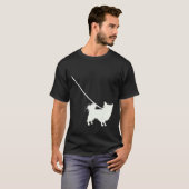 T-shirt Longue Haired Chihuahua Sur Un Animal De Compagnie (Devant entier)