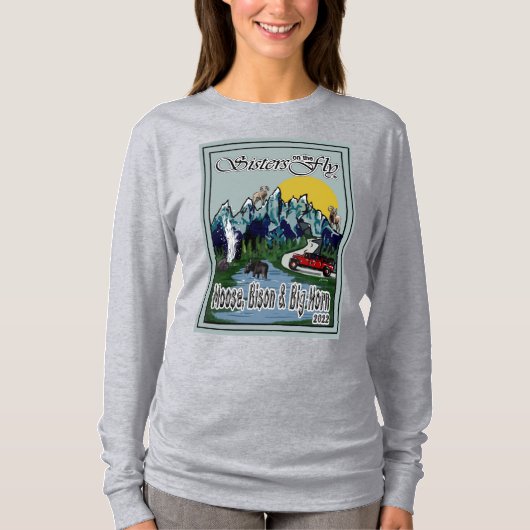 T-shirt longue manches SOTF Moose, Bison et Big Ho (Devant)
