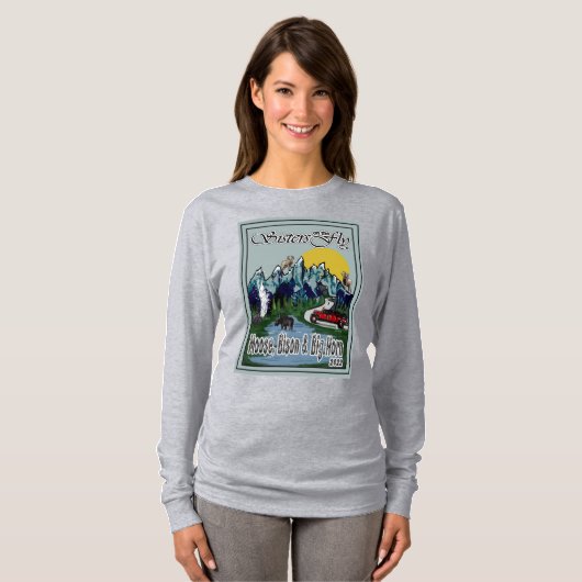 T-shirt longue manches SOTF Moose, Bison et Big Ho (Devant entier)