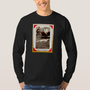 T-shirt longue pièce en t de douille de golfeur vintage