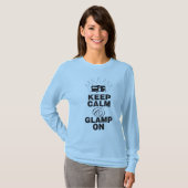 T-shirt Longue pièce en t de "Glamping" de douille (Devant entier)