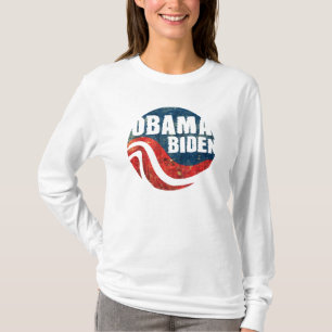 T-shirt Longue pièce en t de la douille des femmes grunge