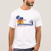 T-shirt Longue plage CA (Devant)
