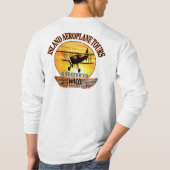 T-shirt Longues visites d'avion d'île de douille - (Dos)