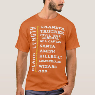 T-shirt Longueur de la barbe