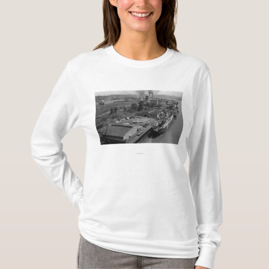 T-shirt Longview, WA - vue de port d'air (Devant)