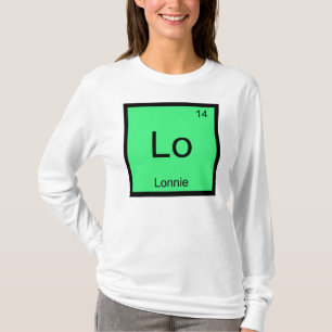 T-shirt Lonnie Nom Élément Chimique Tableau Périodique