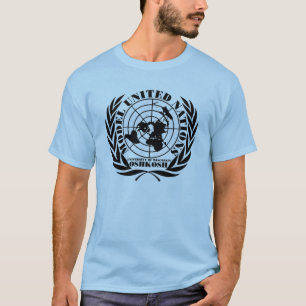 T-shirt L'ONU modèle d'UWO - chemise de logo - XL