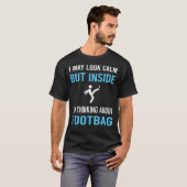 T-shirt Look Calme Footbag Hacky Sacker (Devant entier)