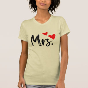 T-shirt Look personnalisé "Mrs" Chemise - Pour Fiancée, Ma