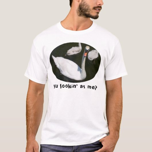 T-shirt Lookin à moi cygne (Devant)