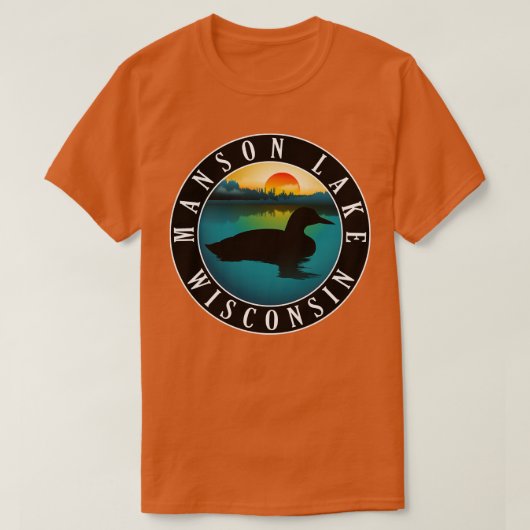 T-shirt Loon de Manson Lake Wisconsin (Design devant)