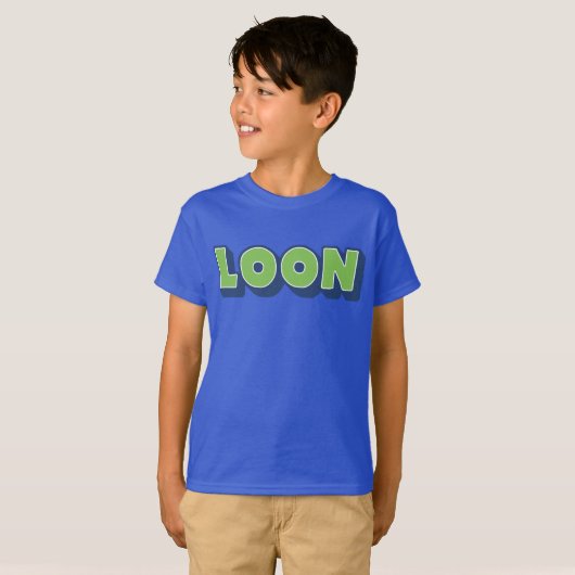 T-shirt Loon, Dialecte dorique, Garçon, Ecosse (Devant entier)