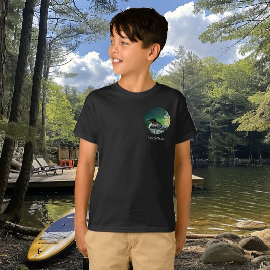T-shirt Loon Family Butterfield Lake