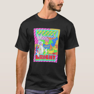 T-shirt Looney Tunes Christmas Bugs and Daffy Merry and Br